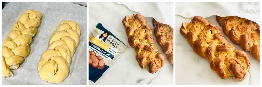 Gluten-Free Challah Mix Blends by Orly collage
