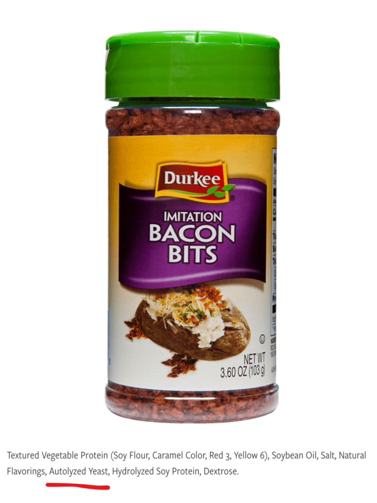 durkee bacon bits contain gluten