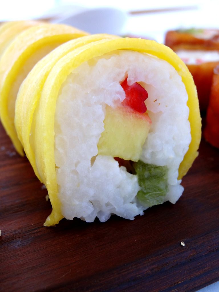 Fruit Sushi Mango Roll Upclose