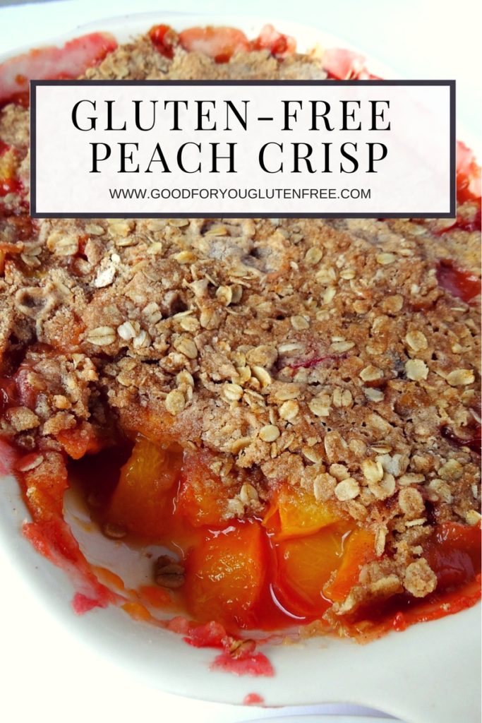 Gluten-Free Peach Crisp dessert recipe