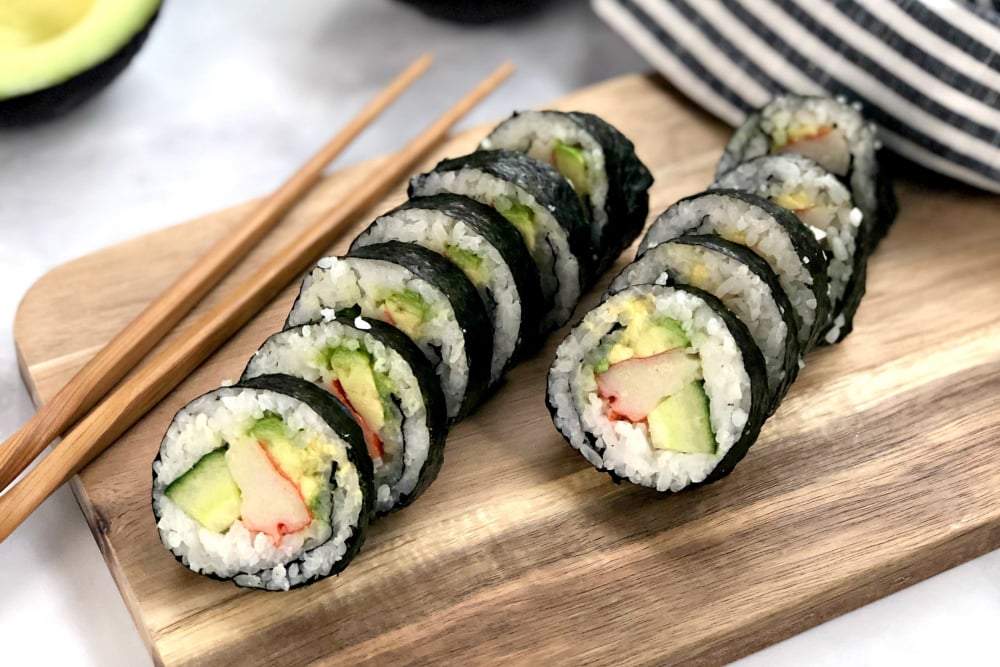 Gluten-free sushi rolls header