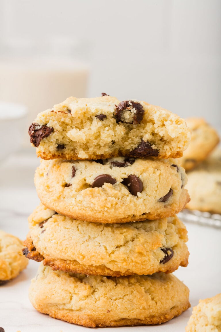 Monk Fruit Chocolate Chip Cookies Made with Almond Flour