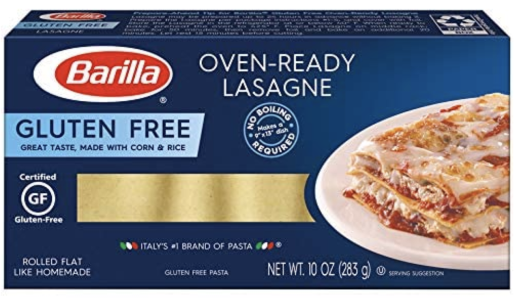 Barilla gluten-free lasagne noodles