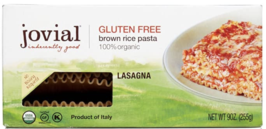 Jovial gluten-free lasagna noodle