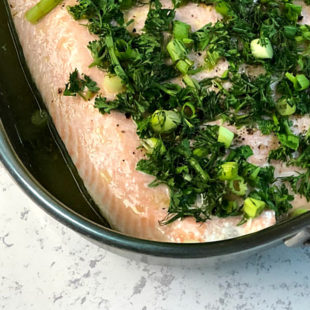 Dill Roasted Salmon Recipe - header