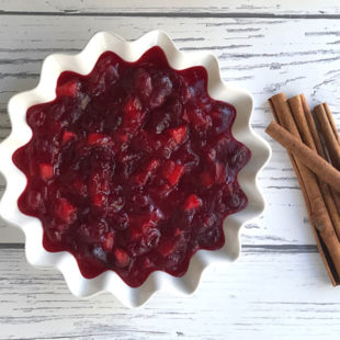 Thanksgiving cranberry sauce recipe header