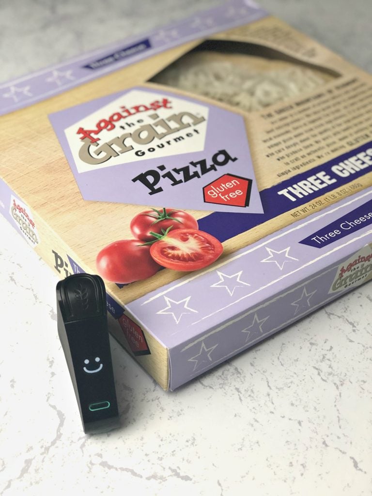 Against the Grain Gourmet Gluten-Free Pizza with Nima Sensor smile