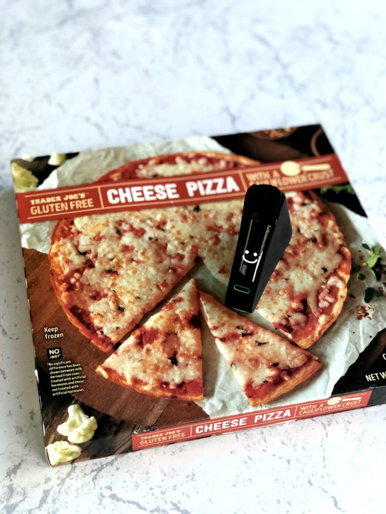 Trader Joe's Gluten-Free pizza with Nima Sensor smile