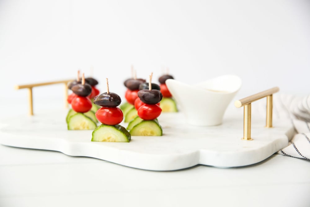 Greek Salad Kabobs gluten-free appetizer header