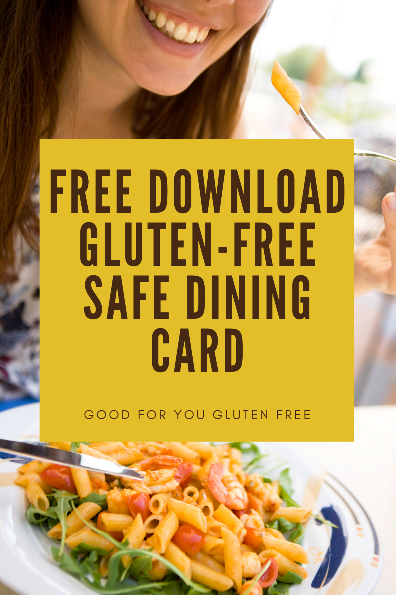 Free download - gluten-free safe dining card