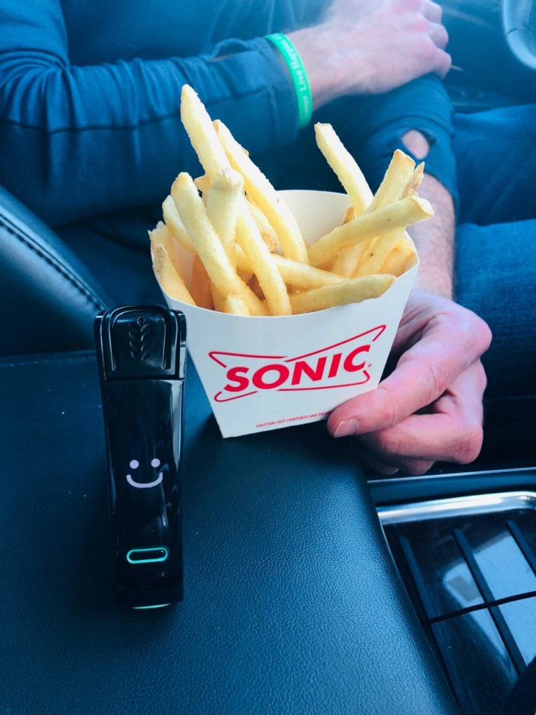 Testing-the-Sonic-french-fries-for-gluten-with-my-Nima-Sensor-1