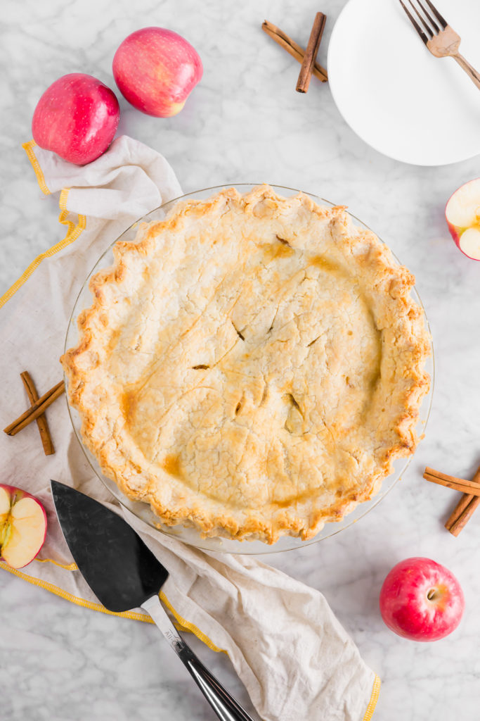 Baked gluten-free apple pie