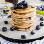 Gluten-Free Blueberry Yogurt Pancakes - header