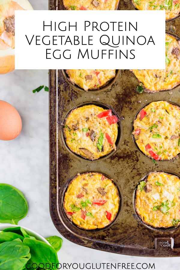 High-Protein Vegetable Quinoa Egg Muffins on Good For You Gluten Free 