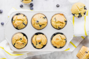 Vegan and Gluten-Free Blueberry Muffins - header