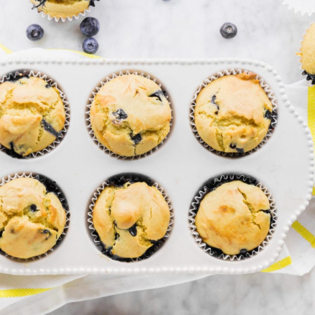 Vegan and Gluten-Free Blueberry Muffins - header