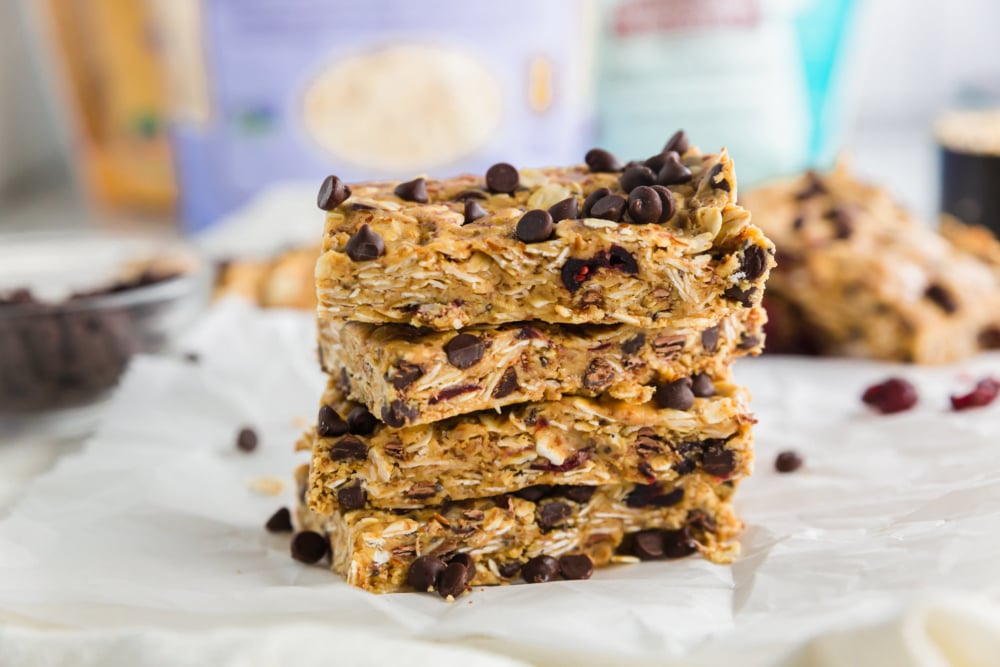 Gluten-Free Peanut Butter Oat Bars - header