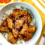 Gluten-free orange chicken header