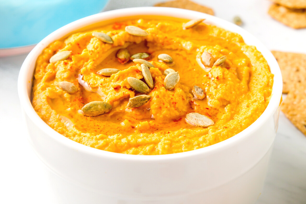 Easy + Delicious Pumpkin Hummus Recipe