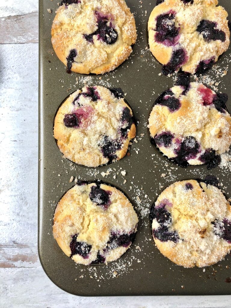 gluten-free lemon blueberry muffins