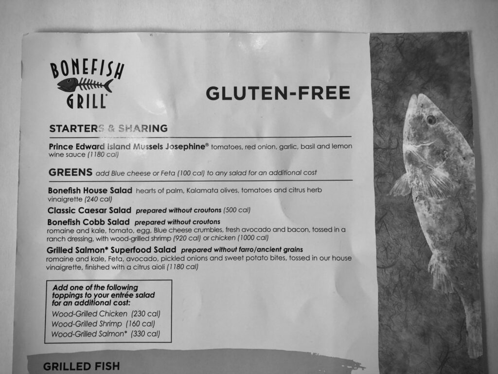 bonefish grill gluten-free menu