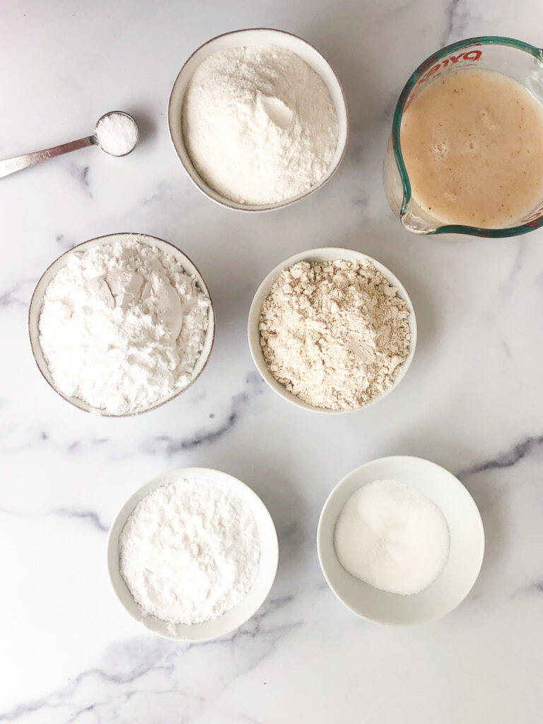 ingredients needed to make gluten-free artisan bread
