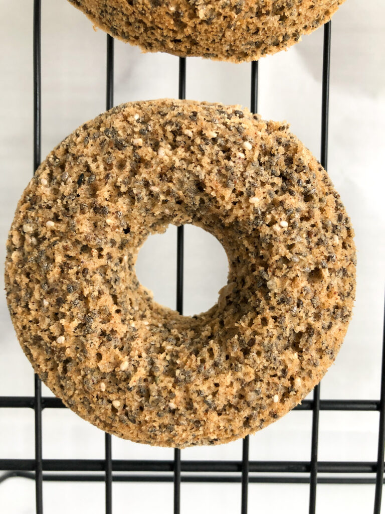 gluten-free breakfast donut out of the oven.