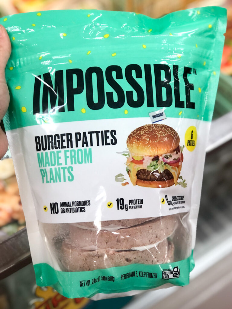 Impossible Burger patties found at Trader Joe's