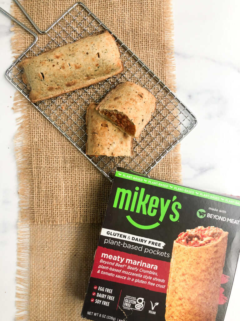 Mikey's plant-based pockets made with Beyond Meat