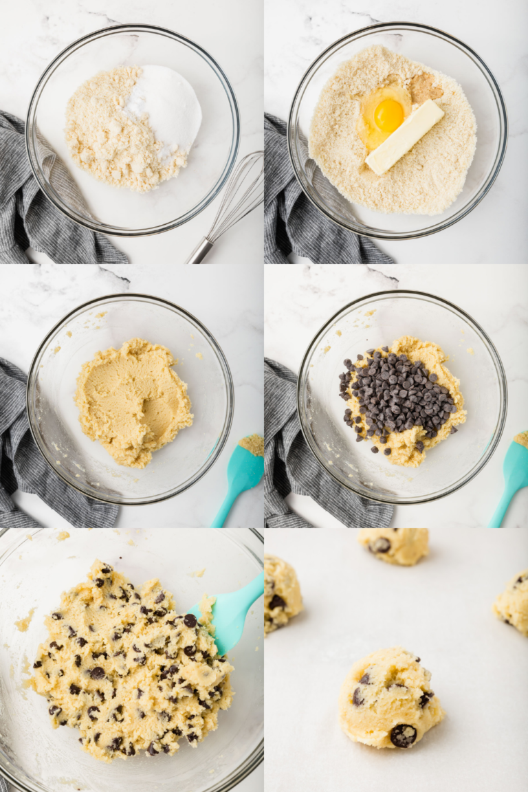 Monk Fruit Chocolate Chip Cookies Made with Almond Flour