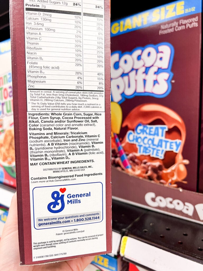 cocoa puffs may contain wheat warning