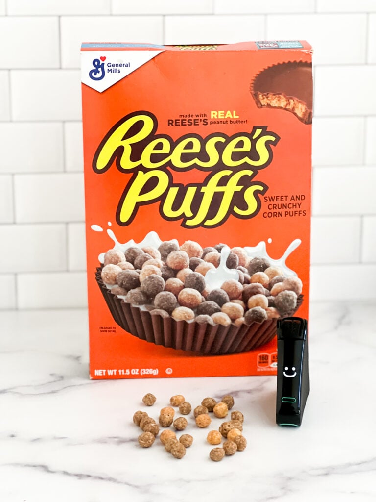 Reese's puffs nima sensor smile