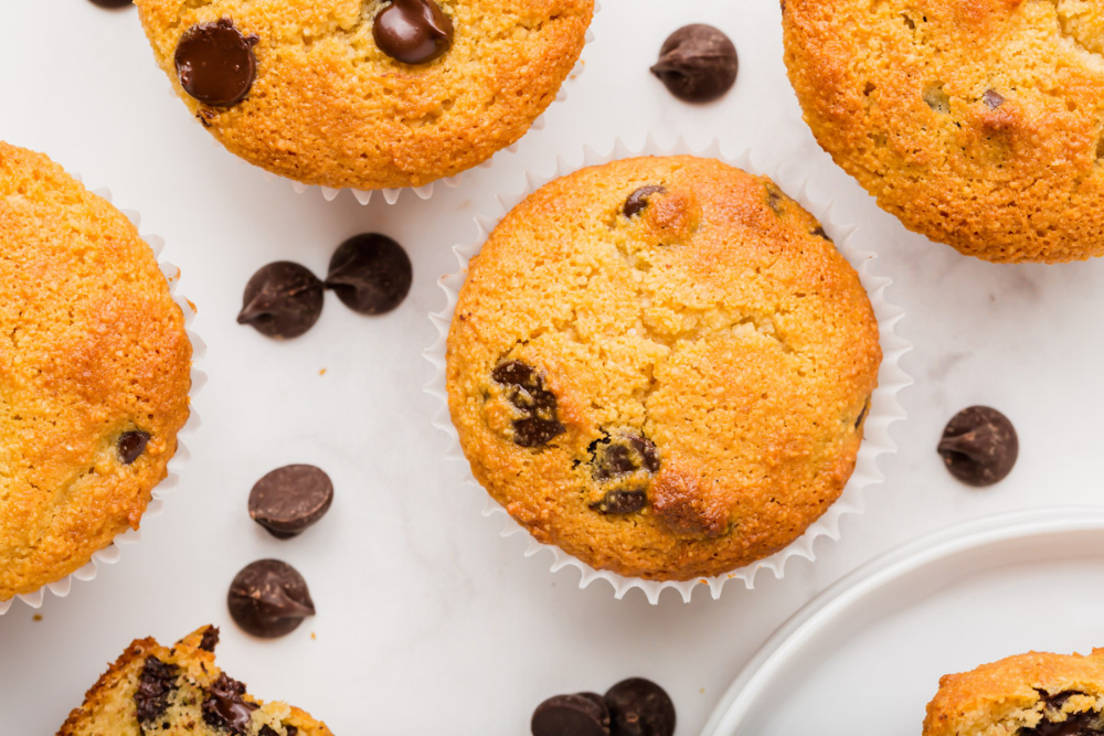 Easy Almond Flour Chocolate Chip Muffins