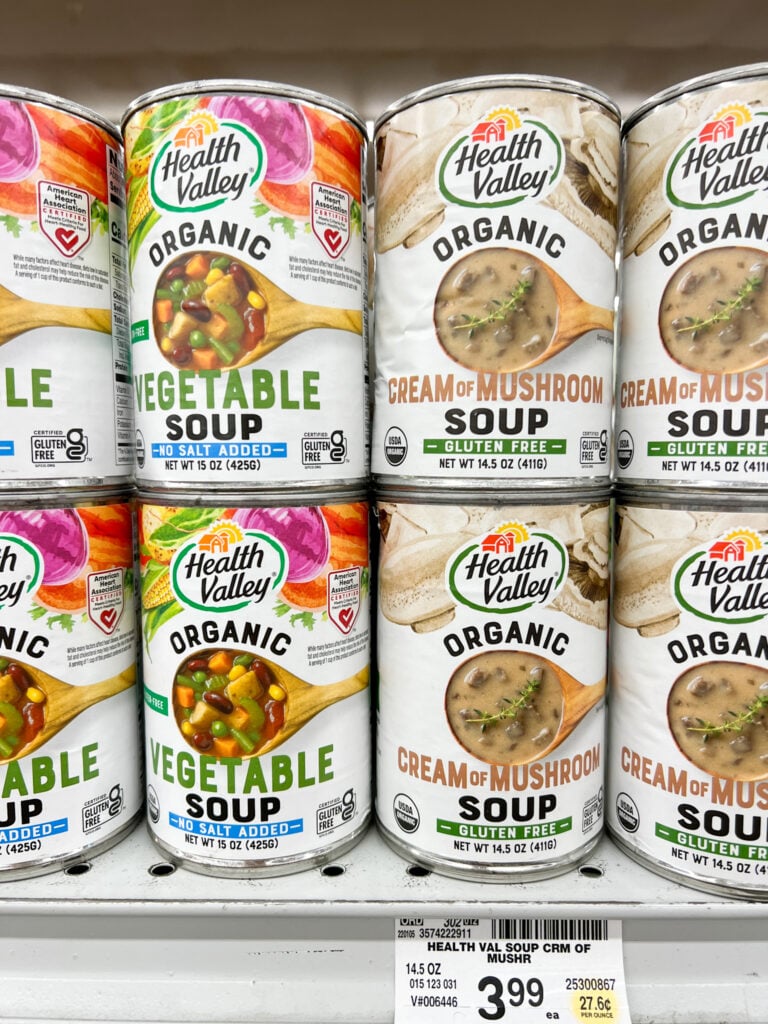 Health Valley gluten-free canned soups