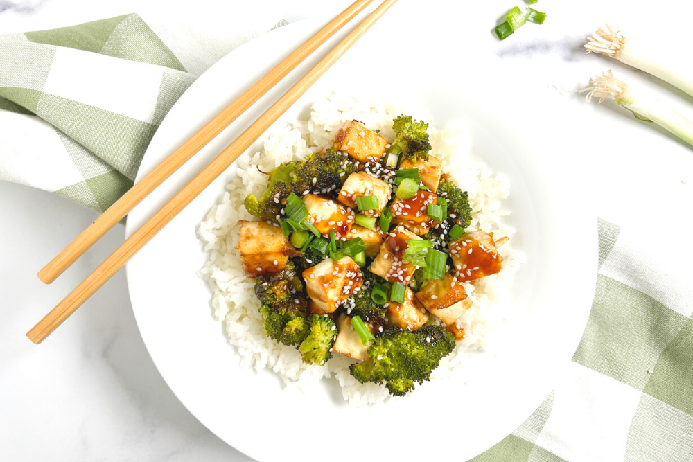 Sheet Pan Tofu and Broccoli Dinner