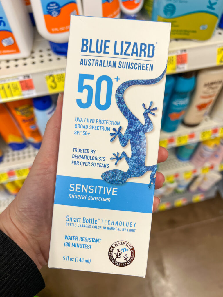 Blue Lizard sunscreen