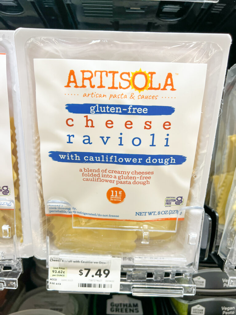 Artisola gluten-free cheese ravioli