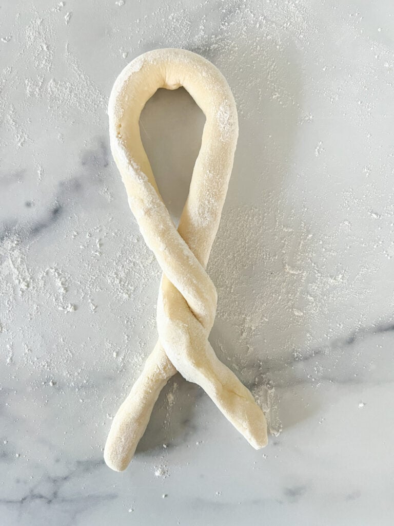 gluten-free soft pretzel shaping part 2