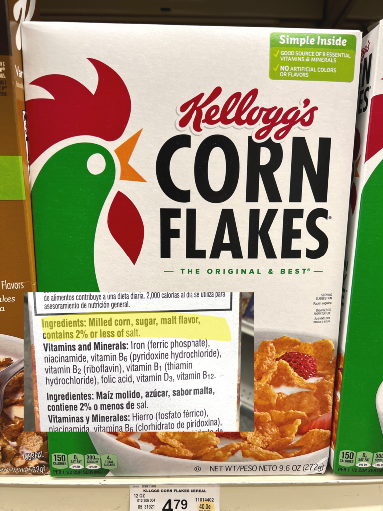 Corn Flakes is an example of one of the many foods that contain hidden gluten
