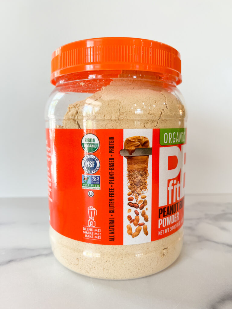 NSF certified gluten free label on PBfit container