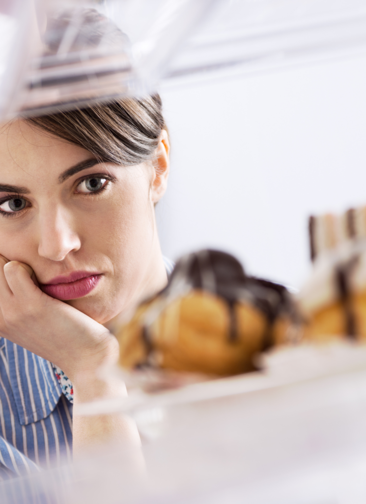 person emotionally longing for gluten
