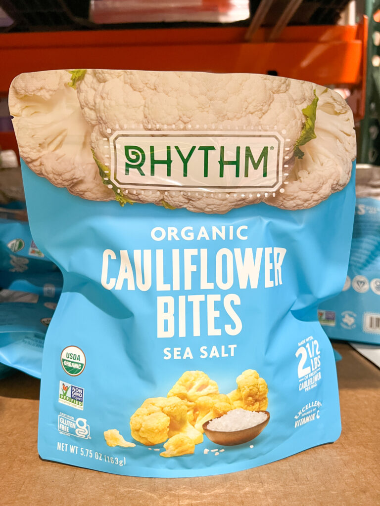 Rhythm cauliflower bites gluten-free snack