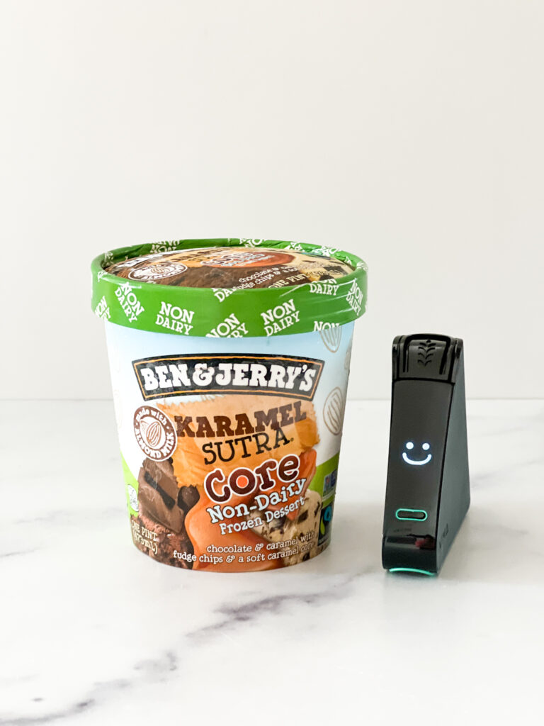 Karamel sutra ben and jerrys ice cream nima sensor test (smile)