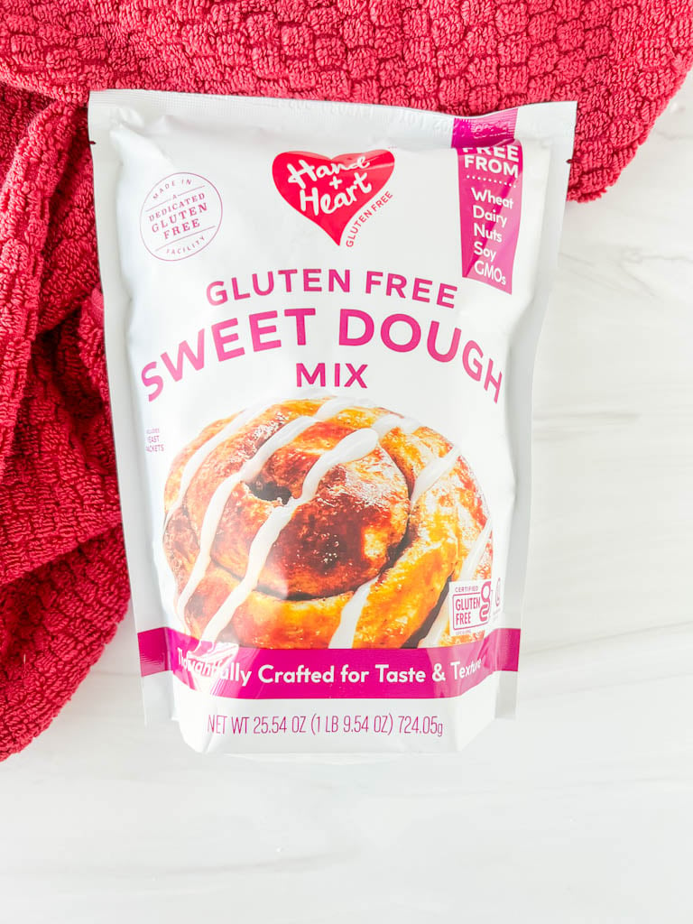 hand + Heart gluten free sweet dough mix package