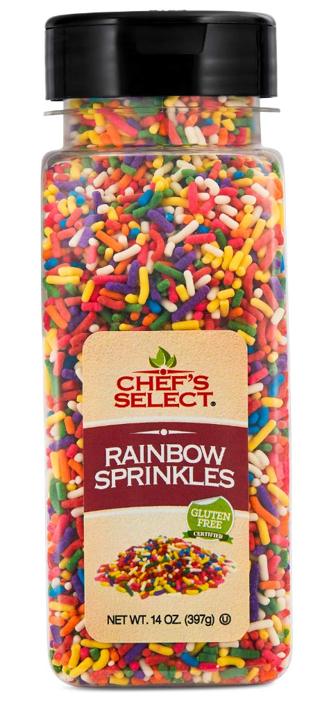 Chef's Select sprinkles with fish certified gluten free label