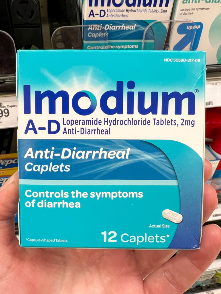 Imodium packaging