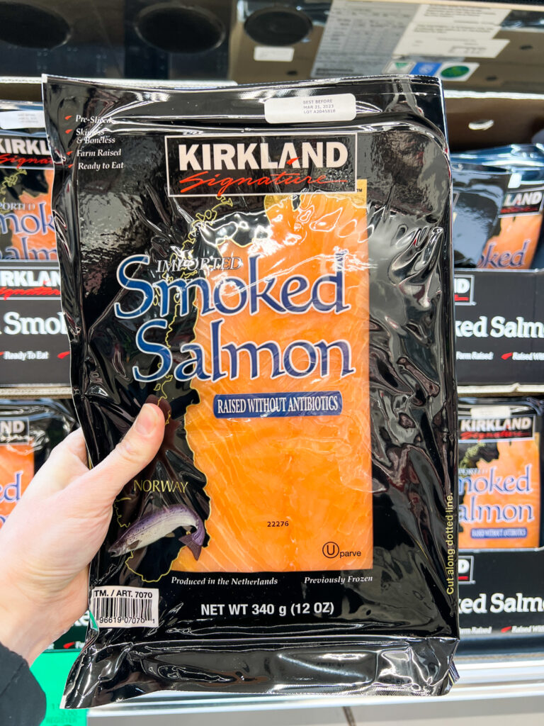 smoked salmon at Costco