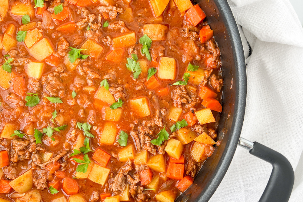 One-Pot Ground Beef and Potato Stew