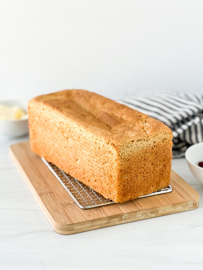 loaf of bread after removed from pan