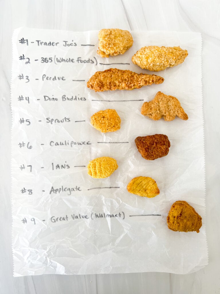 ranking of best overall gluten-free chicken nugget brands